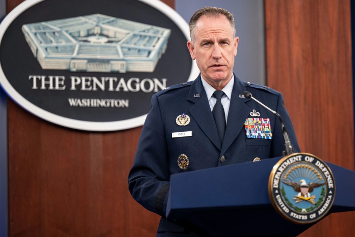 DVIDS - Images - Pentagon Press Secretary Air Force Brig. Gen. Pat Ryder  Conducts Press Briefing [Image 2 of 10]